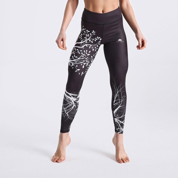NWT Lotus Leggings LotusXLite White Tree 7/8 Yoga - Picture 1 of 6